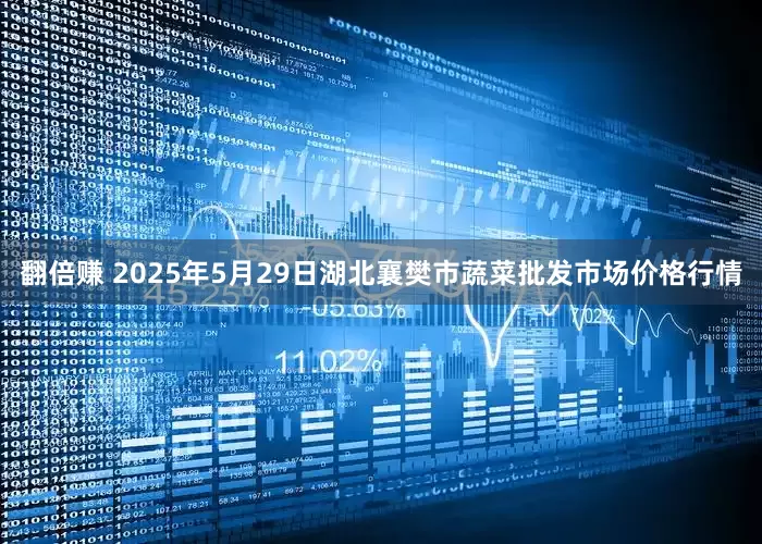 翻倍赚 2025年5月29日湖北襄樊市蔬菜批发市场价格行情