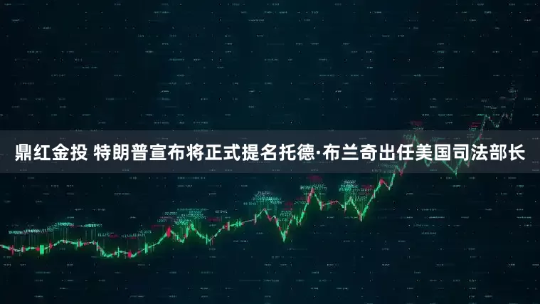 鼎红金投 特朗普宣布将正式提名托德·布兰奇出任美国司法部长